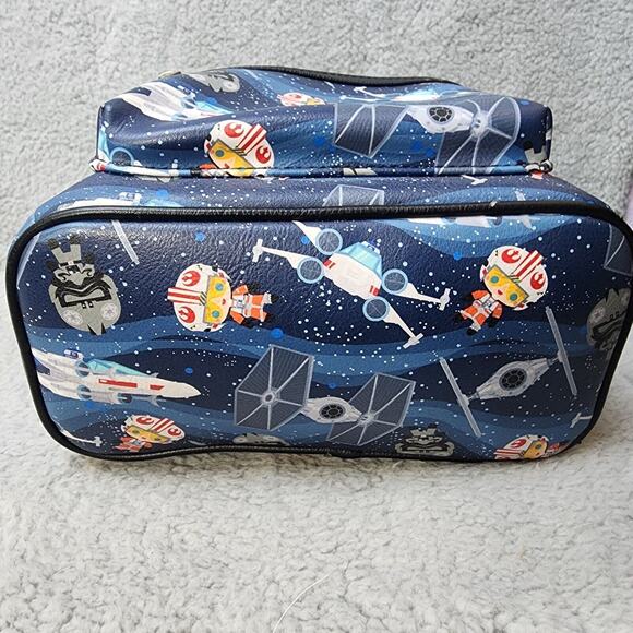 Loungefly Star Wars Mini Backpack Chibi Style X Wing and Tie Fighter NEW - Picture 6 of 14